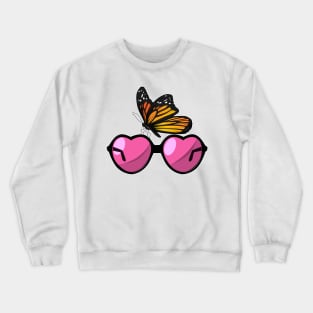 Butterfly Sunglasses Crewneck Sweatshirt